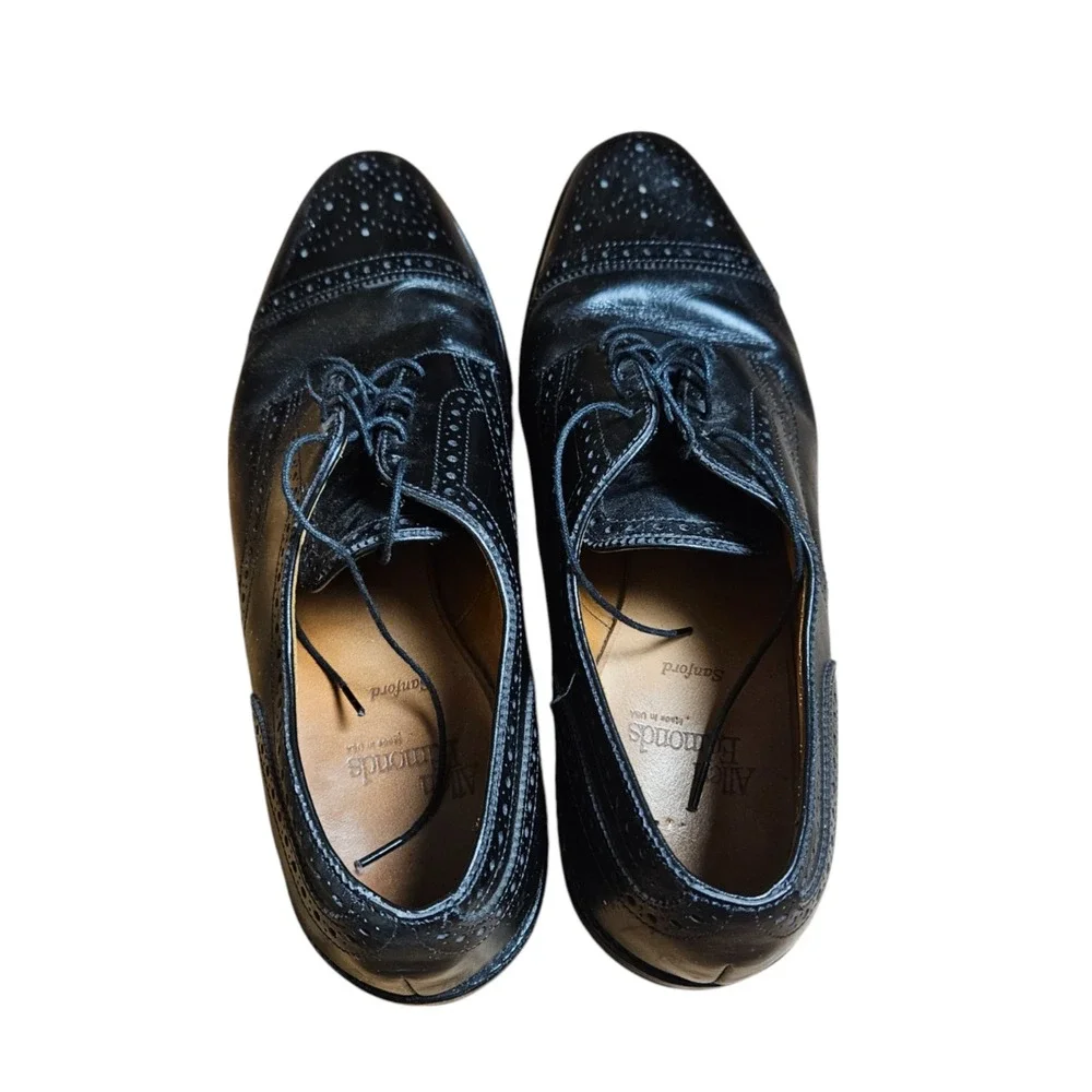 Allen Edmonds‎ Sanford Cap Toe Oxford Dress Shoes 9.5 C Leather Old Money 5207